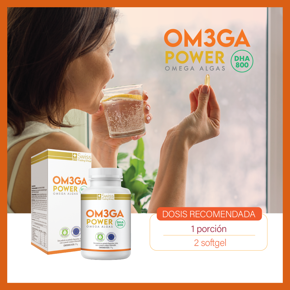 Om3ga Power - Omega 3 de algas DHA 800