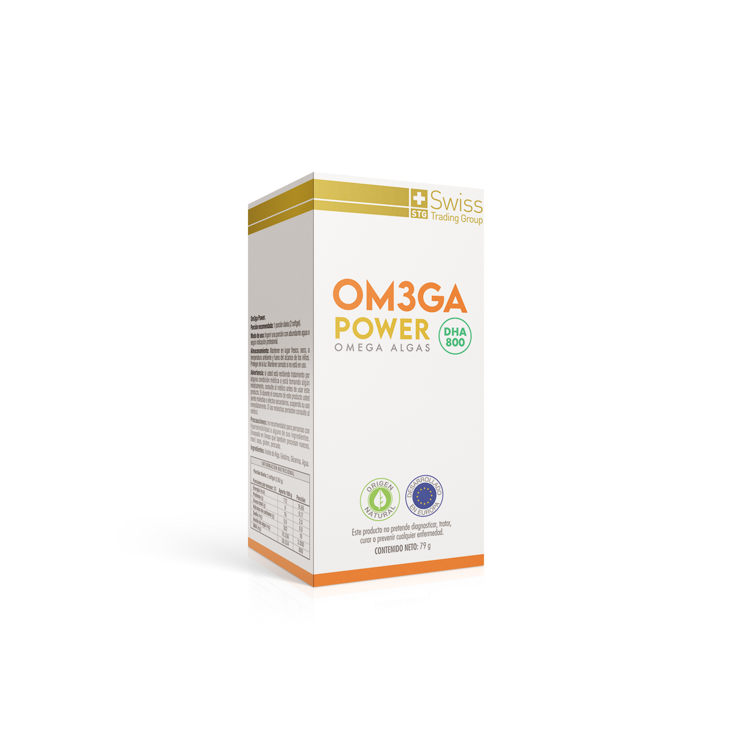 Om3ga Power - Omega 3 de algas DHA 800