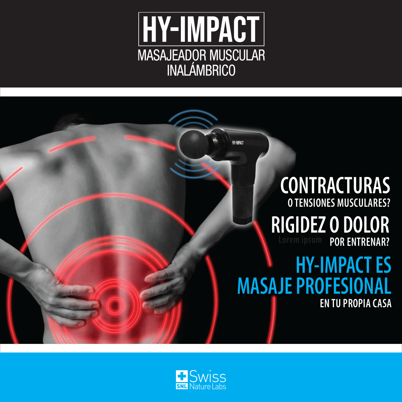 HY-IMPACT Masajeador Terapia Percusión