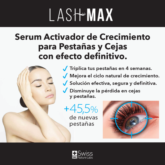 LashMax Serum Crecimiento Pestañas Cejas