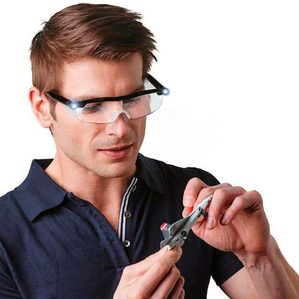 Power Zoom Max Gafas Aumento con luz LED