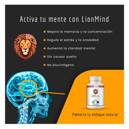 LionMind Suplemento con Melena de León