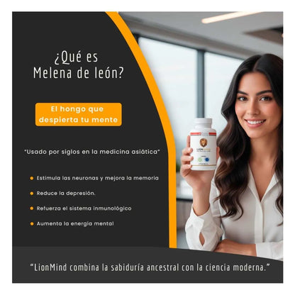LionMind Suplemento con Melena de León